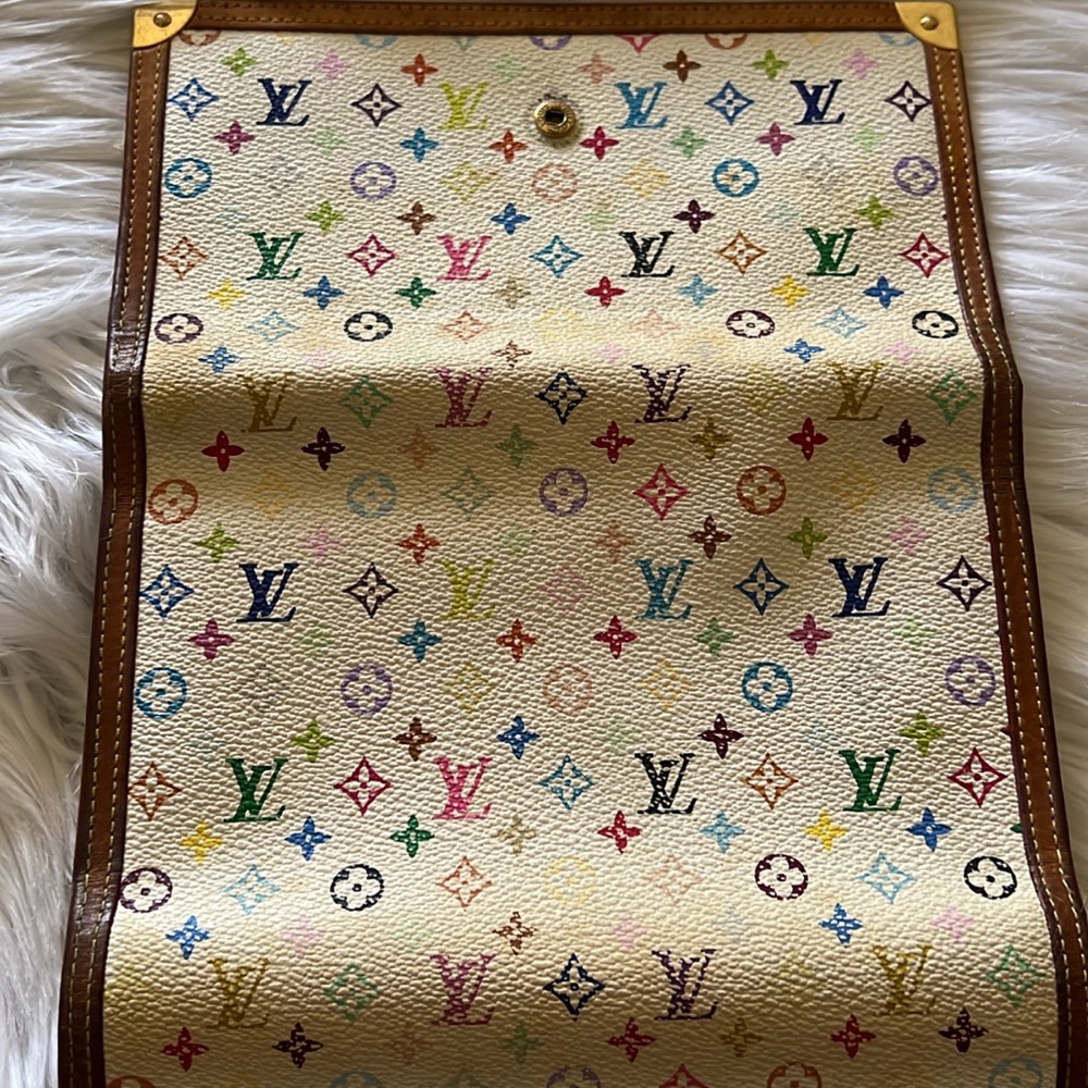 💯% Authentic Louis Vuitton Multicolor Tri-Fold Wallet - Picture 3 of 9